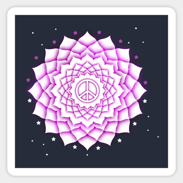 Peace Mandala Sticker by emma17